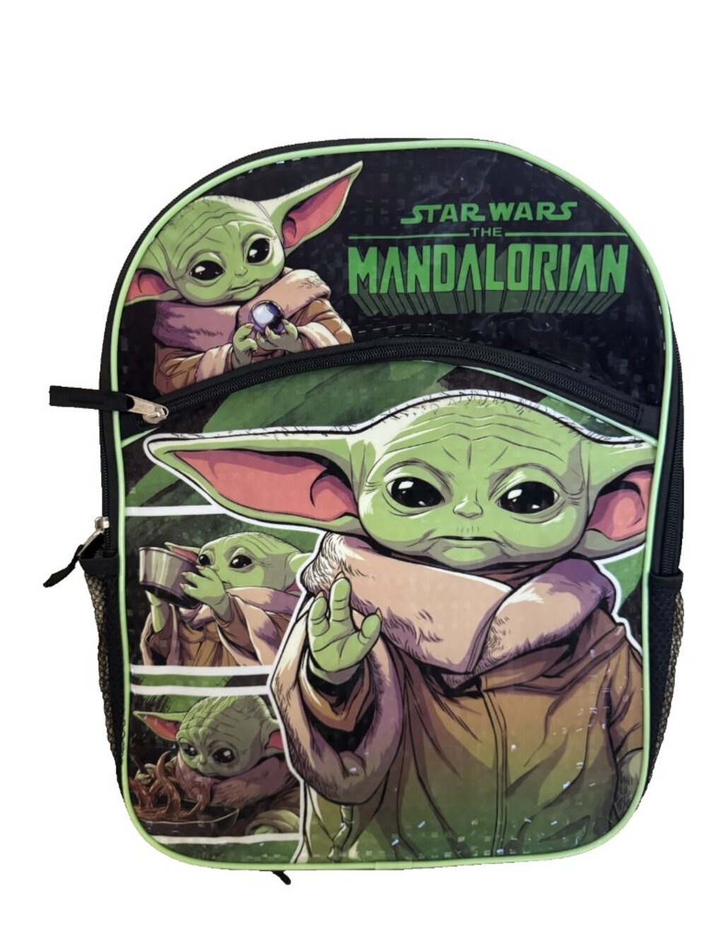 Star Wars The Mandalorian Grogu Backpack - Green and Black BABY YODA